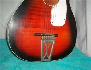   1960s Stella Acoustic Parlor Jazz Blues Guitar Original NR  