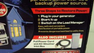   Portable Generator POWER TRANSFER SYSTEM 3 with load manager  