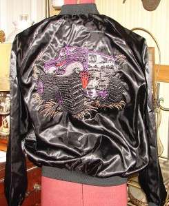 Vintage Mens Cardinals Black Monster Truck Coat Jacket Sz XL  