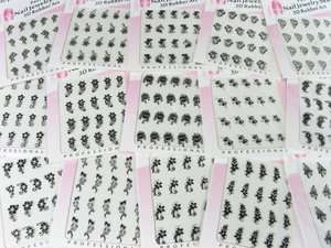 Wholesale 6 Pack Nail Stickers Gold Glitter Pattern 0Y4  