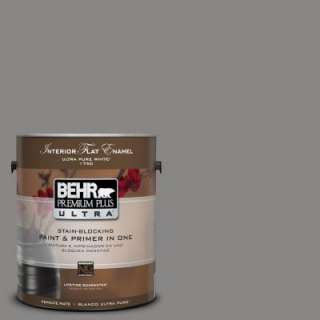 BEHR Premium Plus Ultra #UL260 4Pewter Ring Interior Flat Gallon Paint