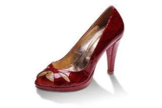 Evita Shoes Damen Peeptoe, rot  Schuhe & Handtaschen