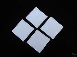 100 4 INCH MUSLIN QUILT SQUARES   WHITE  