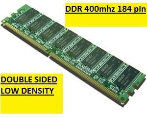 1GB x1 DESKTOP PC3200 DDR RAM memory LOW DENSITY! DELL DIMENSION gen1 