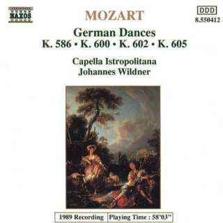 Mozart German Dances Johannes Wildner