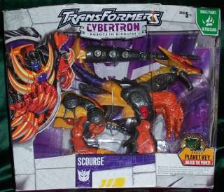 TRANSFORMERS CYBERTRON RED SCOURGE DRAGON FIGURE  