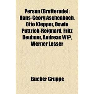 Person (Brotterode) Hans Georg Aschenbach, Otto Klepper, Oswin 