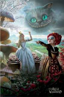   Tea Party Triptych, Alice Mad Hatter Triptych , Alice Queens Triptych