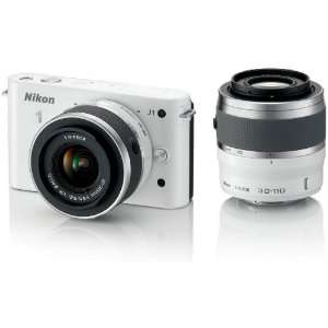 Nikon 1 J1 Systemkamera (10 Megapixel, 7,5 cm (3 Zoll) Display) weiß 
