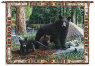   and cubs surrounded by a native american border item details 53 w x