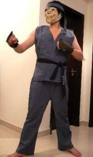 Evil Ryu Halloween Costume Street Fighter Karate Good++  
