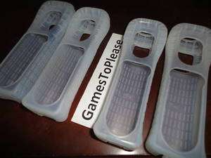 Lot 4 Official Wii Gel Cover Grip Remote Controller  