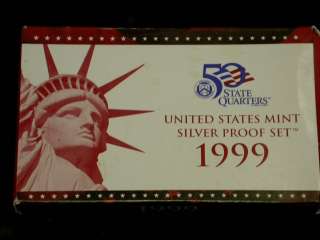 OGP 1999 UNITED STATES MINT SILVER PROOF SET ID#B556  