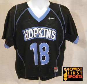 Johns Hopkins Blue Jays Lacrosse Jersey NCAA Nike NWT K18 #18 $60 Mens 