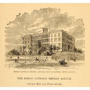 1872 Roman Catholic Orphan Asylum Boys Building NYC 