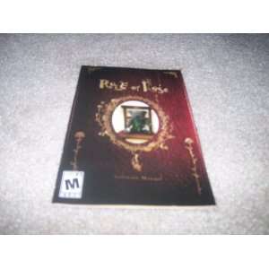  Rule of Rose Instruction Book for Playstation 2 