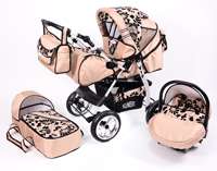 Kombi Kinderwagen, Buggy+Babyschale+Sitzverkleinerer für Neugeborene