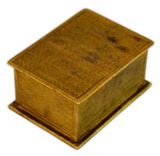 Antique Soviet small brass trinket box  