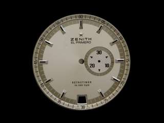 Original ZENITH El Primero Retrotimer Watch Dial New  