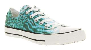 Converse All Star Ox Low Turquoise Animal Smu Trainers Shoes  