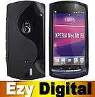 BLACK S CURVED GEL CASE COVER FOR SONY ERICSSON Xperia Neo MT15i