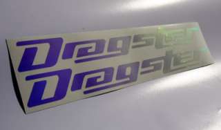 Iridescent Ice Italjet Dragster stickers/decals x 2  