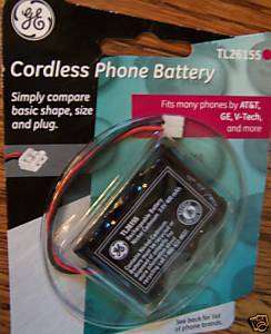 RECHARGEABLE CORDLESS PHONE BATTERY TL26155 ATT GE  