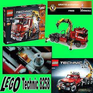   NEUF LEGO Technic 8258 CAMION GRUE + DURACELL GRATUITE
