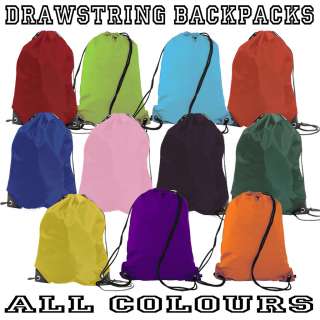 Drawstring Backpack Gym Swim PE Schoolbag Sports Bag  