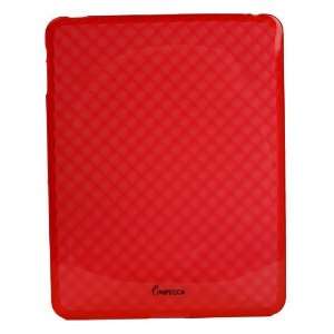 IPS121 Diamond Bubble Flexible TPU Protective Skin for Tablet PC   Red