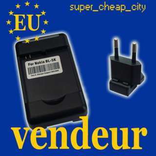 Q1U Chargeur + Batterie Pour Nokia BL 5K N85 C7 N86 8MP  