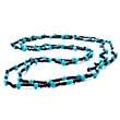 Heritage Gems Sleeping Beauty Turquoise and Black Spinel 60 Necklace
