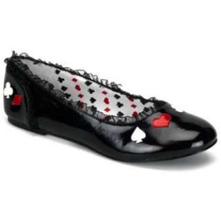 Halloween Costumes Alice (Black) Patent Flat Adult Shoes