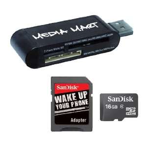  High Speed Memory Card SDSDQ 016G with All in one USB Card Reader 