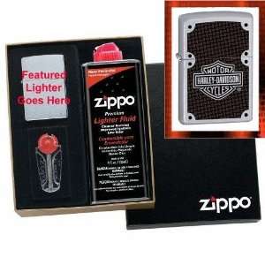  Harley Davidson Shield   Carbon Fiber Image Zippo Lighter 