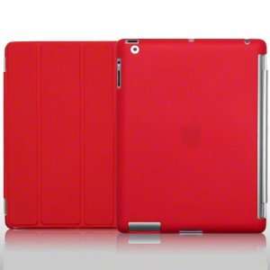  IPAD 2 GEL CASE WITH SMART COVER BY CELLAPOD CASES RED 