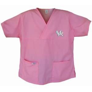    University of Kentucky Pink Scrub Top XL