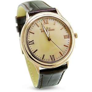  TechnoTime Mens Silver Gold Plated Watch Jewelry