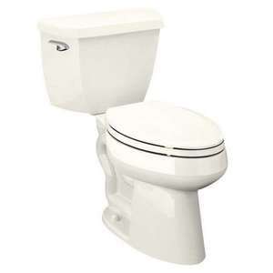   Height The Complete Solution Elongated Two Piece Toilet, Biscuit
