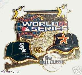 2005 World Series Rivalry Pin White Sox vs Astros PDI  