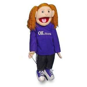    Sunny Puppets 28 Girl   Girl Purple Top Puppet Toys & Games