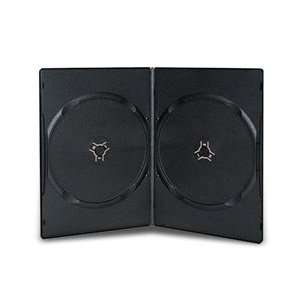  400 SUPER SLIM Black Double DVD Cases 5MM Electronics