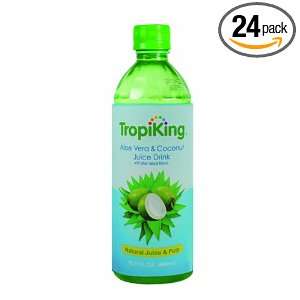 Tropiking Coconut and Aloe Vera Juice Drink, 16.9 Ounce (Pack of 24 