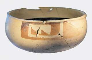 North American Indian painted pottery bowl  