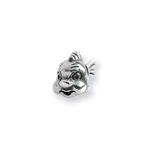 Animated Fish Charm in Silver for Pandora and most 3mm Bracelets