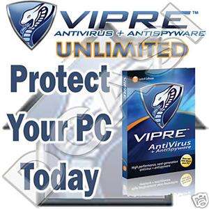 Sunbelt Vipre AntiVirus AntiSpyware 2 PC 2 yrs License NEW