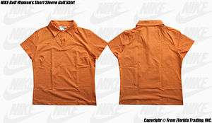 NIKE GOLF Ladies short sleeve golf shirt(L/12 14)orange  