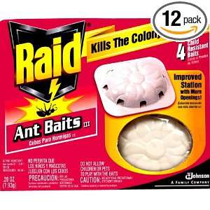  Raid Ant Baits Double Control 4 Count Boxes (Pack of 12 