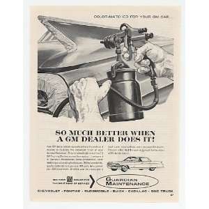1963 GM Guardian Maintenance Paint Gun Sprayer Print Ad (12807 
