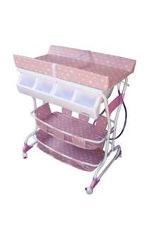 Baby Diego Deluxe Bathinette BB030 5 Pink Baby Infant Bathtub Changer 